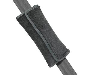 Dooky Seatbelt Pillow Dark Grey Seat Belt Seat Belt (100% Cotton, Extra Soft, Washable, with Practical Velcro Closure), Plain Grey