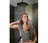 Dooky Splash Carrier Baby Carrier for Shower Pool and Beach - Grey | Waterproof and quick-drying, click closure, SGS tested, for babies from 0-12 months to 9 kg, patent pending