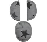 Dooky Universal Harness Pads For Group 0+ Car Seats, Soft Baby Strap Covers, Black
