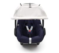 Dooky Sunshade for Baby Car Seat/ Pram/ Stroller/ Pushchair, Universal Fit, Protects from Sun, Wind and Light Rain, UPF 50+ UV Protection, Easy to Install and Wash, Blue Cherry
