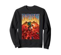 DOOM 1993 Full Color Cover Art Retro Video Game Sweatshirt