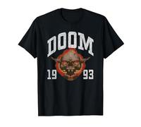 Doom 1993 Lost Soul Pixelated Skull Retro Video Game T-Shirt, Men, Black, 5X-Large