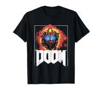 Doom Cacodemon Flames with Frame DLC Art Video Game T-Shirt