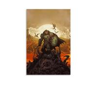 Doom Dark Ages 2025 Character Posters Poster Vintage Art, Wall Canvas, Decoration Aesthetic, Living Room, Kids Room Dormitory, Cafe, Bathroom, Suitable for Bedroom, Gym, Cool Classic 16x24inch(40x60cm