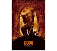 Doom Eternal Poster Decorative Painting Canvas Wall Posters And Art Print Modern Family Bedroom Decor Poster (A3)