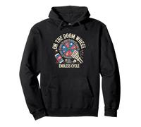 Doom Scroll Hamster News Wheel Who Cannot Stop Cycle Humor Pullover Hoodie