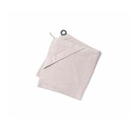 doomoo Baby Bath Cape Dry'n Play - Large Baby Bath Towel with Hood, Hands-Free Fastening System, Silicone Ring for Fastening the Cape, Highly Absorbent - Organic & Ultra-Soft Cotton, Almond