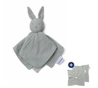 doomoo Baby Comforter You&Me, Reversible with 2 Different Characters, Baby comforters Newborn, Ultra Soft Organic Cotton, Oeko Tex Certified - Baby Gifts Idea, Green