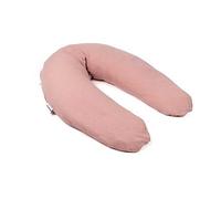 Doomoo Comfy Big Pregnancy Pillow - Adaptable for Breastfeeding, Maternity Pillow for Support, Elongated Shape, Organic Cotton - Tetra Pink