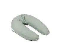 Doomoo Comfy Big Pregnancy Pillow - Adaptable for Breastfeeding, Maternity Pillow for Support, Elongated Shape, Organic Cotton - Tetra Green