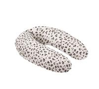 Doomoo Pregnancy Pillow Buddy, 180 cm, Organic Cotton Cover, Leopard Cream