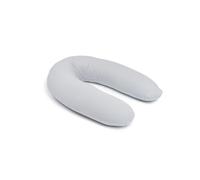 Doomoo Twisty Organic Cotton 2-in-1 Pregnancy Pillow & Maternity Nursing Support Pillow, TOXPROOF & OEKO-TEX® Certified, Pearl Grey