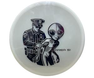 DOOMSDAY DISCS Area 51 | Stable Disc Golf Putter and Approach Disc | Premium Glow in The Dark Plastic