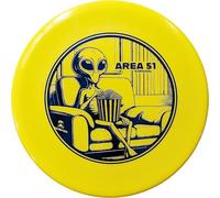 DOOMSDAY DISCS Area 51 | Stable Disc Golf Putter and Approach Disc | Premium Opaque Survival Plastic (Yellow)