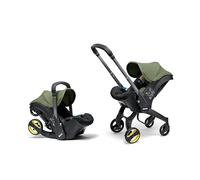 Doona i Baby Car Seat & Travel Stroller Desert Green - Convertible 0+ Car Seat and Pram with 5 Point Safety Harness - Ergonomic Pushchair and Travel System - ISOFIX Base Sold Separately