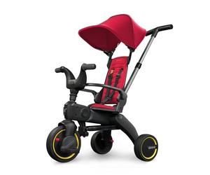 DOONA Liki Baby Trike S1 - Premium Foldable Toddler Tricycle with parent handle for ages 10 Months to 3 Years - Flame Red