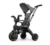 DOONA Liki Baby Trike S1 - Premium Foldable Toddler Tricycle with parent handle for ages 10 Months to 3 Years - Grey