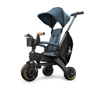 DOONA Liki Baby Trike S5 - Deluxe Foldable Toddler Tricycle with parent handle for ages 10 Months to 3 Years - Ocean Blue