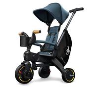 DOONA Liki Baby Trike S5 - Deluxe Foldable Toddler Tricycle with parent handle for ages 10 Months to 3 Years - Ocean Blue