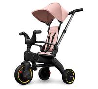 Doona Liki Baby Trike S1, Blush Pink Foldable Trike with Parent Handle, Multi-Position Recline, Durable Wheels, UPF 50+ Canopy, Tricycles for 1-3 Year Olds, Perfect for Toddlers