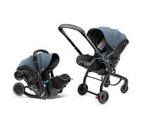 Doona X Baby Car Seat & Travel Stroller - Convertible 0+ Car Seat and Pram with 3 Recline Positions - Ergonomic Pushchair and Travel System - ISOFIX Base Sold Separately (Ocean Blue)