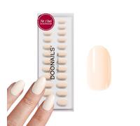 DOONAILS Soft Gel Press On Nails 30 Piece Cheesecake Set, Rounded Shape, Cream Nail Sticker, Salon Quality, Artificial Gel Soft, Medium, Natural and Pleasant Feeling