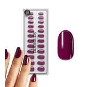 DOONAILS Soft Gel Press On Nails 30-Piece Set Into You Rounded Shape Violet Nails for Sticking On Full Cover Salon Quality Fake Nails Soft Gel Medium Natural & Comfortable Wearing Feeling