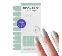 DOONAILS® UV Gel Strips Cute Cucumber Pastel Green - Nail Foil UV Hardening, 20 Strips for 2 Manicures - Up to 3 Weeks Last, Hema-Free & Vegan, Salon Quality