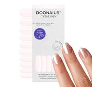 DOONAILS® UV Gel Strips Milkshake Milky Nude - Nail Foil UV Hardening, 20 Strips for 2 Manicures - Up to 3 Weeks Last, Hema-Free & Vegan, Salon Quality