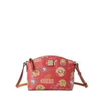 Dooney & Bourke Handbag, NFL 49ERS Suki Crossbody, Red, 8.75 inches