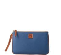 Dooney & Bourke Handbag, Pebble Grain Large Wristlet, Jeans, One Size