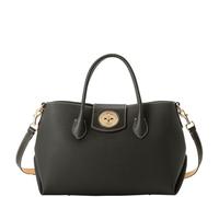 Dooney & Bourke Handbag, Pebble Turnlock Handle Tote 30 | Red, Black, 13 inches (L) x 8 inches (W) x 9.25 inches (H)