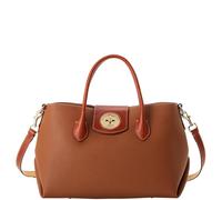 Dooney & Bourke Handbag, Pebble Turnlock Handle Tote 30 | Red, Caramel