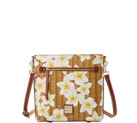 Dooney & Bourke Handbag, Plumeria Zip Crossbody, White, S, Casual