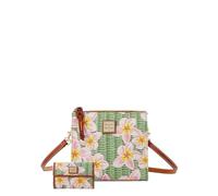 Dooney & Bourke Janine North South Crossbody Bag and Bifold Wallet Bundle Set, Green Pink, One Size