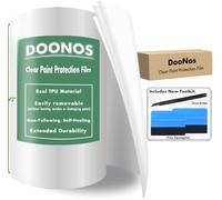 DooNos® 12" x 72" Clear Paint Protection Film, PPF Film Roll for Cars, 8 Mil TPU Polyurethane PPF Wrap - Includes Installation Kit - Protects from Chips, Scratches & More