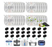 DOOOB Cat Water Fountain Filter, 24 Packs Cat Fountain Filter, 48 Pcs Cat Fountain Replacement Filters, Pet Water Fountain Filters for 95oz/2.8L Pet Water Fountain