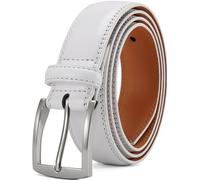 DOOPAI Mens Dress Belt -Genuine Leather Dress Belts For Men,Casual Suit Jeans Belt-Single Prong Buckle black belt