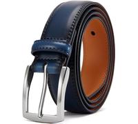DOOPAI Mens Dress Belt -Genuine Leather Dress Belts For Men,Casual Suit Jeans Belt-Single Prong Buckle black belt
