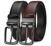 DOOPAI Mens Leather Belt,Reversible Belt for Men Work Casual Belt 35MM | Adjustable Suit Jeans Belt Double-Sided Use