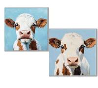 Dooqon 2 Pack Diamond Art Blue, 5D DIY Diamond Painting Kits for Adults and Kids, ox Full Drill Gem Crystal Art Kits, Home Wall Decor Christmas Winter, Gifts for Women (2 PCS) 12x12in30x30cm 0D-576