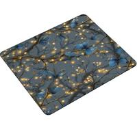 Dooqon Mouse Pad 230x180x3mm, Mouse Mat Butterfly dream Gaming Mouse pad Improved Precision and Speed,Rubber Dase for Stable Grip on Smooth Surfaces,Stitched Edges, XL Mousepad Gifts for Women S0-336