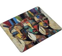 Dooqon Mouse Pad 340x280x3mm, Mouse Mat abstract woman Gaming Mouse pad Improved Precision and Speed,Rubber Dase for Stable Grip on Smooth Surfaces,Stitched Edges, XL Mousepad Gifts for Women S0-98