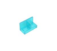 Door 1X2X1 Wall Panel Corner 50 Pieces GDS-2027 Compatible with Lego Toys Bulk Classics Moc Color:Light Blue Transparent 42