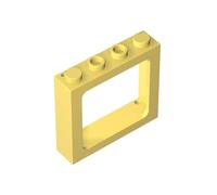 Door 1X4X3 Train Windows 10PCS Compatible with Lego 6556 GDS-2038 Classic Bulk Toy MOC Color:Bright Light Yellow 226