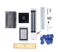 Door Access Control System Keypad Proximity Entry Kit with 10 Key Fobs 280kg Magnetic Lock for Offices Factories and Communities Aluminum Alloy 36W Power Supply