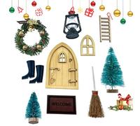 Door Accessories - 10pcs Wooden Dwarf Door Exquisite Accessories Miniature Door Hinges | Door Knobs, acces