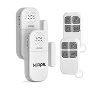 Door Alarms When Opened, 2 Pack Window Alarms for Security with Remote, 2-in-1 Alarm & Chime, 5-level Volume Control, Door Alarm Sensor for Kids Safety, Burglar Alert for Home, Shop, Office, Garage