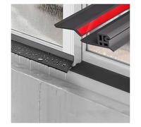Door and Window Rain Guards, Rubber Self Adhesive Window Door Weather Stripping Rain Deflector Kit 1m to 5m(4m(13.1ft))