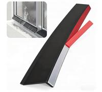 Door and Window Rain Guards, Self-Adhesive Door Window Rubber Weather Strip Black 4.5-5.5cm x 0.5-5m(5.5cm,1m(3.3ft))